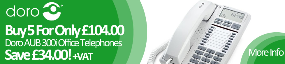 Doro AUB 300i Office Telephones - Buy 5 For £104.00