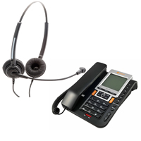 Agent 200 Headset and Agent 1100 Telephone Bundle