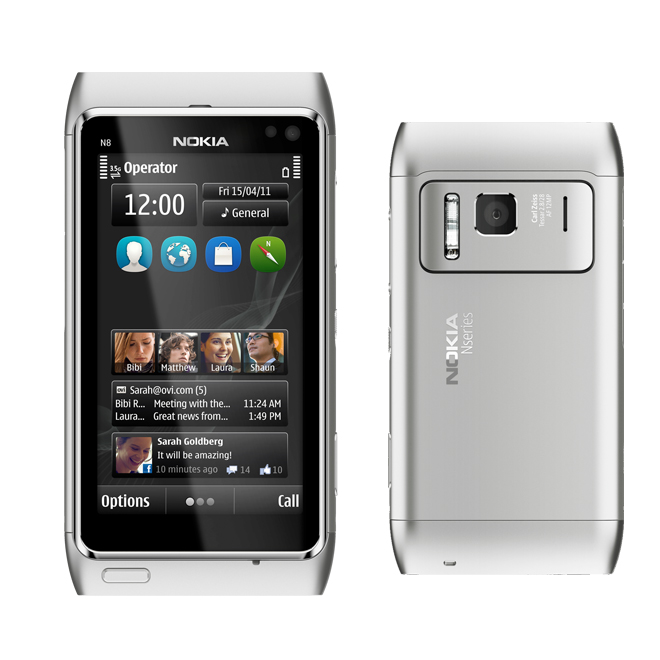 Nokia N8 SIM free/Unlocked Mobile phone Sliver only £0.00 Extera Direct