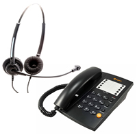 Agent 200 Headset and Agent 1000 Telephone Bundle