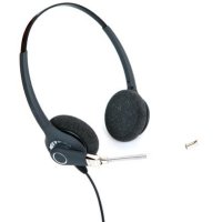 Agent 600 Binaural Voice Tube Headset with Free Bottom cord