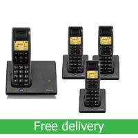 BT Diverse 7110 Plus DECT Cordless Phone - Quad Pack - Discontinued
