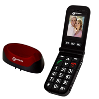 Geemarc CL8400BT Clamshell Unlocked/SIM Free Mobile - Red