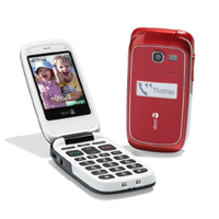 Doro PhoneEasy 615 SIM Free Mobile telephones - Red