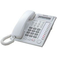 Panasonic KX-T7730 12 Key Analogue Telephone - White
