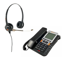 Agent 600 Headset and Agent 1100 Telephone Bundle