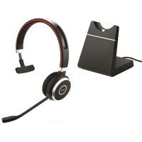 Jabra Evolve 65 SE UC Mono with Jabra LINK 380 USB-A and Charging Stand