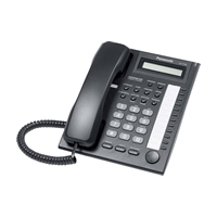 Panasonic KX-T7730 12 Key Analogue Telephone - Black - Refurbished